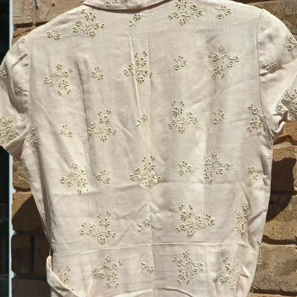 Mediterranean Vintage Linen Dress - Picture 9 of 15
